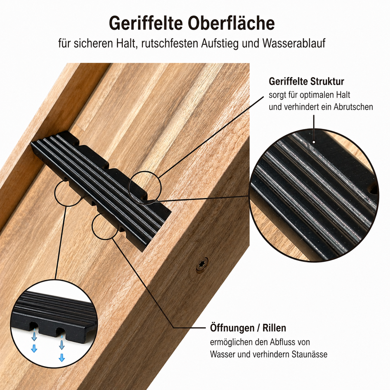 Premium Katzentreppe aus Massivholz – Wetterfest, Modular & Rutschfest
