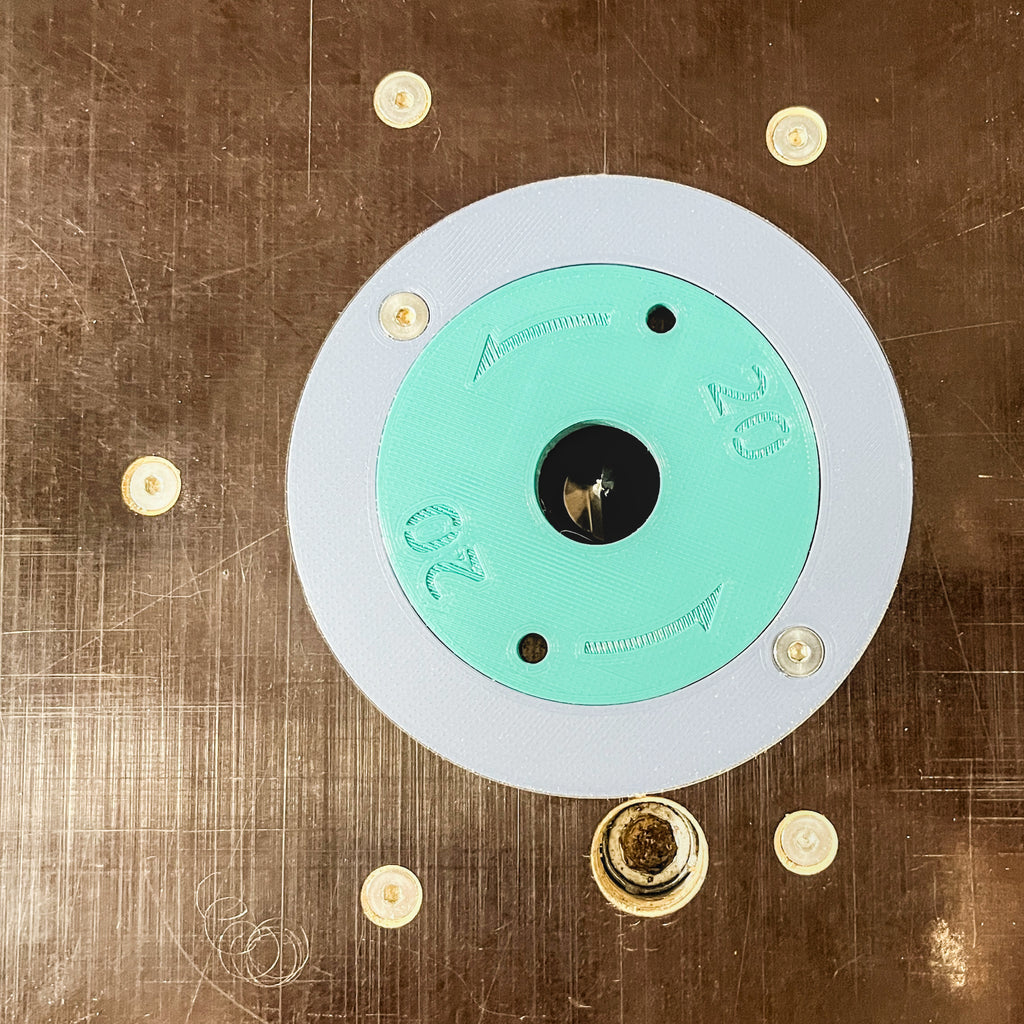 Einlegefassung für Frästisch mit POF Oberfräse inkl. Reduzierringe