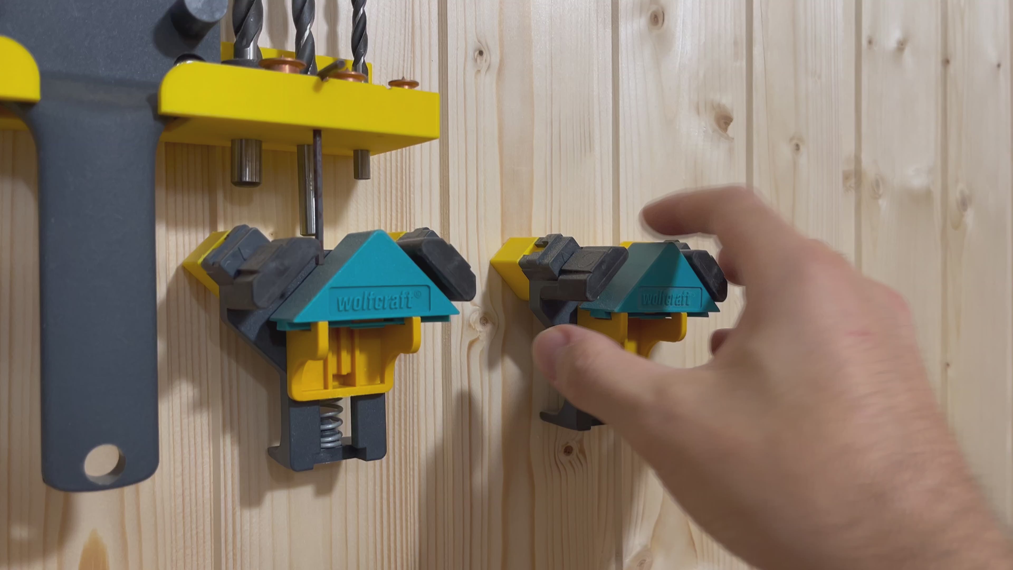 Wandhalterung wolfcraft Eckspanner 4er Set